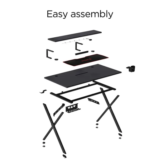 Emerge Computer Desks<Vizon 47"W Gaming Desk, (59260)