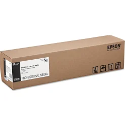 Epson Wide Format Paper<Professional Exhibition Canvas Matte Wide Format Canvas Paper, 24" x 40', Matte Finish (EPSS045257)