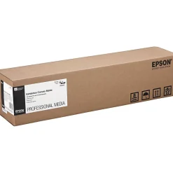 Epson Wide Format Paper<Professional Exhibition Canvas Matte Wide Format Canvas Paper, 24" x 40', Matte Finish (EPSS045257)