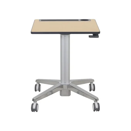Ergotron Standing Desks<29"-45" Adjustable Desk, Maple/Silver (24-811-F13)