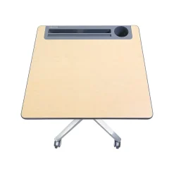 Ergotron Standing Desks<29"-45" Adjustable Desk, Maple/Silver (24-811-F13)