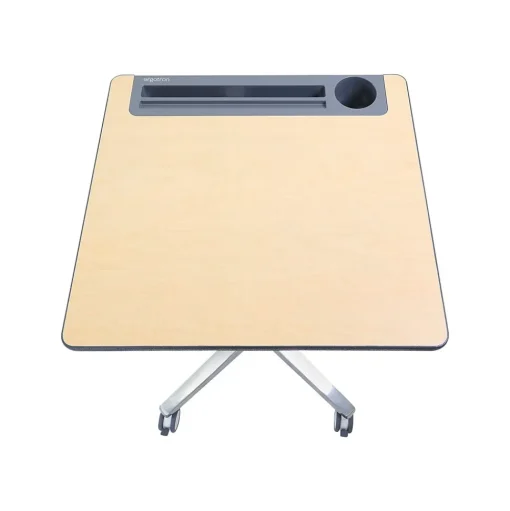 Ergotron Standing Desks<29"-45" Adjustable Desk, Maple/Silver (24-811-F13)