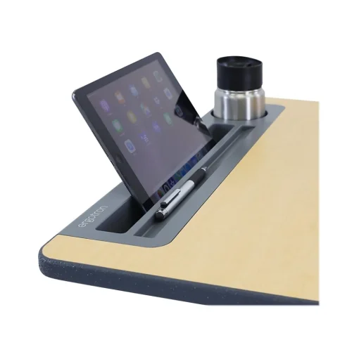 Ergotron Standing Desks<29"-45" Adjustable Desk, Maple/Silver (24-811-F13)
