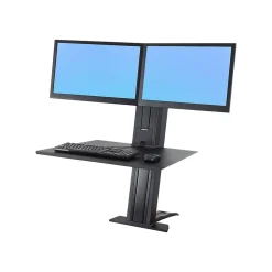 Ergotron Standing Desks<WorkFit-SR 33-407-085 24" Dual Monitor Sit-Stand Desktop Workstation
