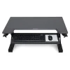 Ergotron Standing Desks<WorkFit-TL 38"W Adjustable Standing Desk Converter, Black/Dark Gray (33-406-085)