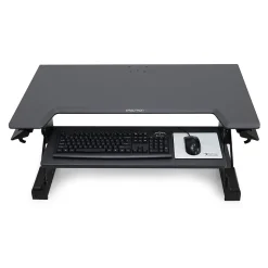 Ergotron Standing Desks<WorkFit-TL 38"W Adjustable Standing Desk Converter, Black/Dark Gray (33-406-085)