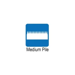 ES Robbins Chair Mats<Crystal Pane Carpet Chair Mat with Lip, 45" x 53'', Medium-Pile, Clear (ESR-122271)