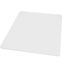 ES Robbins Chair Mats<EverLife Carpet Chair Mat, 46" x 60'', Medium-Pile, Clear (128371)