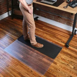 ES Robbins Chair Mats<E.S. Robbins Sit or Stand Mat Hard Floor Chair Mat, 45" x 53'', Clear (ESR184603)