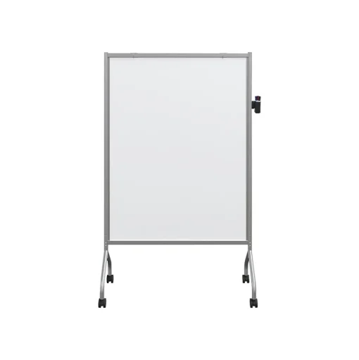 Balt Dry Erase<Essentials by Mobile Magnetic Dry-Erase Whiteboard, Anodized Aluminum Frame, 6' x 4' (62542)