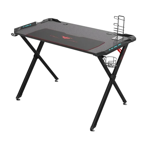 Eureka Computer Desks<Ergonomic 44" Computer Gaming Desk, Black (GD0085-BK)