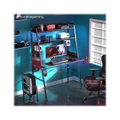 Eureka Computer Desks<Ergonomic 43" Computer Gaming Desk, Black (GD0087-BK)