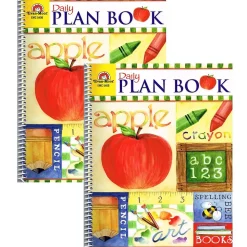 Evan-Moor Grade Books<Educational Publishers School Days Daily Plan Book, 98 Pages, Pack of 2 (EMC5400-2)