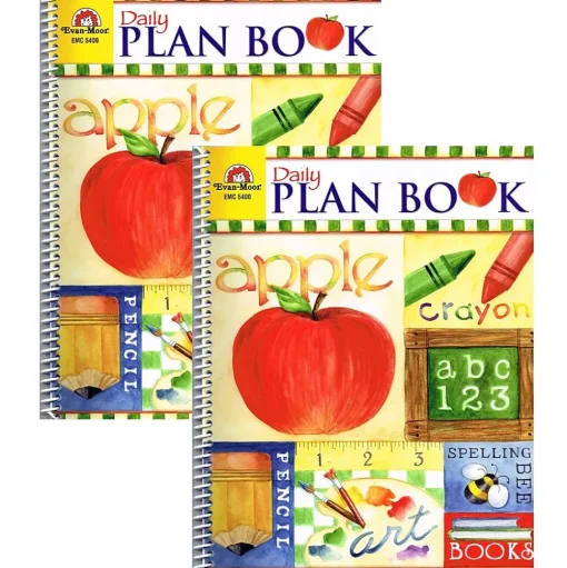 Evan-Moor Grade Books<Educational Publishers School Days Daily Plan Book, 98 Pages, Pack of 2 (EMC5400-2)