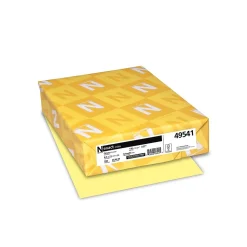 Exact Card Stock<110 lb. Cardstock Paper, 8.5" x 11", Canary, 250 Sheets/Pack (49541)
