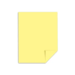 Exact Card Stock<110 lb. Cardstock Paper, 8.5" x 11", Canary, 250 Sheets/Pack (49541)