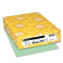 Exact Card Stock<110 lb. Index Paper, 8.5" x 11", Green, 250 Sheets/Pack (WAU49561)