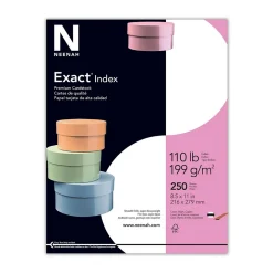 Exact Card Stock<110 lb. Index Paper, 8.5" x 11", White, 250 Sheets/Pack (40508)