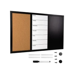 Excello Global Products Dry Erase<Combination Board, Wood Frame, 15" x 23.5" (EGP-HD-0317)