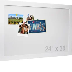 Global Printed Products Bulletin<Excello Global Products Cork Bulletin Board, White Frame, 3' x 2' (EGP-HD-0519)