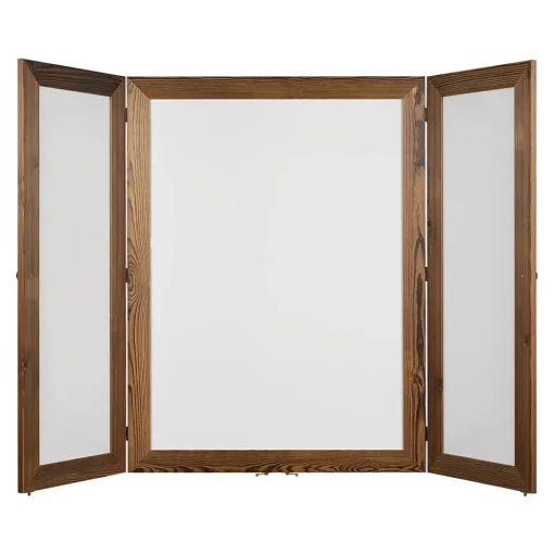 Excello Global Products Dry Erase<Double Sided Magnetic Steel Dry-Erase Whiteboard, Wood Frame, 5' x 3' (EGP-HD-0530-BN)