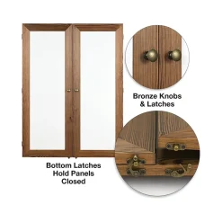 Excello Global Products Dry Erase<Double Sided Magnetic Steel Dry-Erase Whiteboard, Wood Frame, 5' x 3' (EGP-HD-0530-BN)