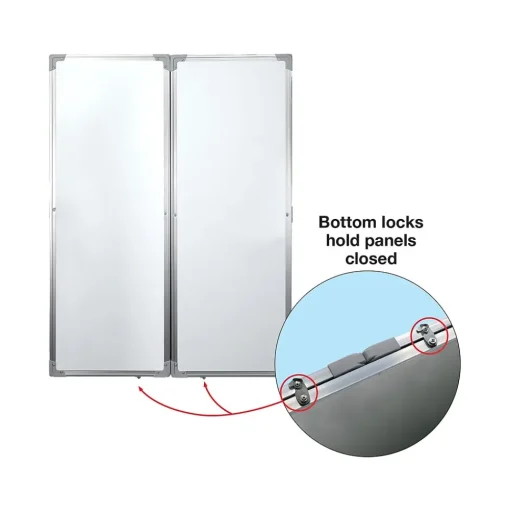 Excello Global Products Dry Erase<Magnetic Dry-Erase Folding Whiteboard, 40" x 60" (EGP-HD-0482)