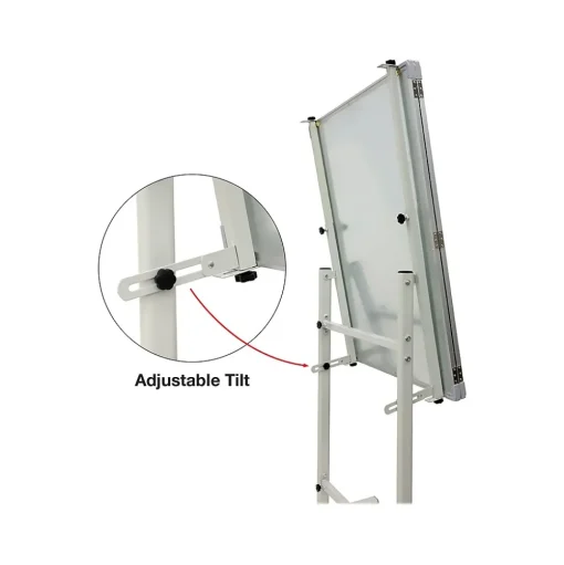 Excello Global Products Dry Erase<Magnetic Mobile Folding Dry-Erase Whiteboard, 40" x 30" (EGP-HD-0482-RW)