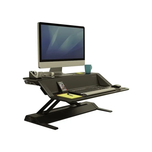 Fellowes Standing Desks<Lotus 33" Standing Desk Converter, Black (0007901)
