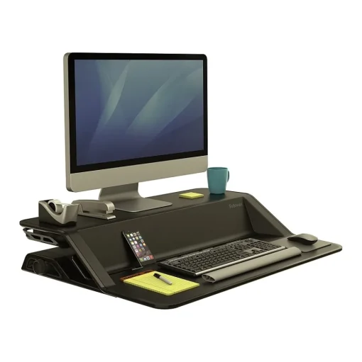 Fellowes Standing Desks<Lotus 33" Standing Desk Converter, Black (0007901)