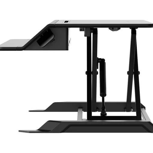 Fellowes Standing Desks<Lotus LT 32"W Manual Adjustable Standing Desk Converter, Black (8215001)