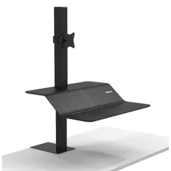 Fellowes Standing Desks<Lotus VE Sit-Stand Single Manual Lift Workstation, Black (2750862)
