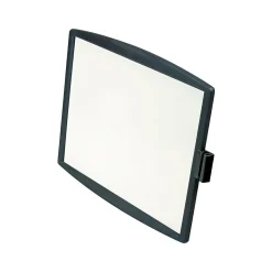 Fellowes Dry Erase<Partition Additions Graphite Dry-Erase Whiteboard, Plastic Frame, 1' x 1' (75905)