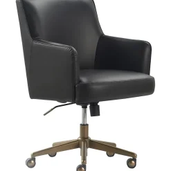 Finch Office Chairs<Belmont Ergonomic Leather Swivel Executive Chair, Charcoal (CHR10061C)