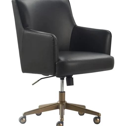 Finch Office Chairs<Belmont Ergonomic Leather Swivel Executive Chair, Charcoal (CHR10061C)