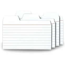 Find It Index Cards<3" x 5" Tabbed Index Cards, White, 48/Pack (FT07215)