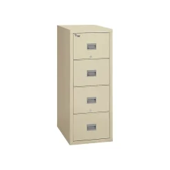 FireKing File Cabinets<Patriot 4-Drawer Vertical File Cabinet, Fire Resistant, Legal, Beige, 31.56"D (4P-2131-CPA)
