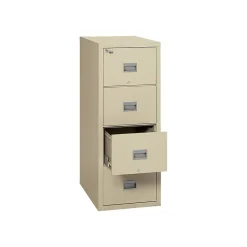 FireKing File Cabinets<Patriot 4-Drawer Vertical File Cabinet, Fire Resistant, Legal, Beige, 31.56"D (4P-2131-CPA)