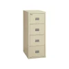 FireKing File Cabinets<Patriot 4-Drawer Vertical File Cabinet, Fire Resistant, Letter, Parchment, 31.56"D (4P1831-CPA)