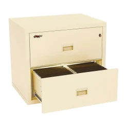 FireKing File Cabinets<Turtle 2-Drawer Lateral File Cabinet, Fire Resistant, Letter/Legal, Beige, 31.13"W (2R3122-CPA)