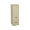 FireKing File Cabinets<Turtle 4-Drawer Vertical File Cabinet, Fire Resistant, Letter/Legal, Beige, 22.13"D (4R1822-CPA)