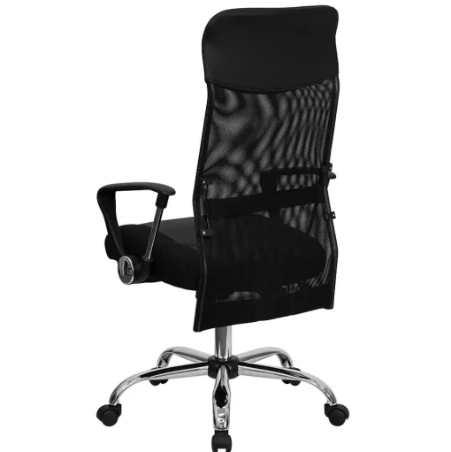Flash Furniture Office Chairs<Abney Ergonomic Leather and Mesh Swivel High Back Task Office Chair, Black (BT905)