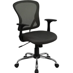 Flash Furniture Office Chairs<Alfred Ergonomic Mesh Swivel Mid-Back Task Office Chair, Dark Gray (H8369FDKGY)