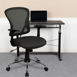 Flash Furniture Office Chairs<Alfred Ergonomic Mesh Swivel Mid-Back Task Office Chair, Dark Gray (H8369FDKGY)