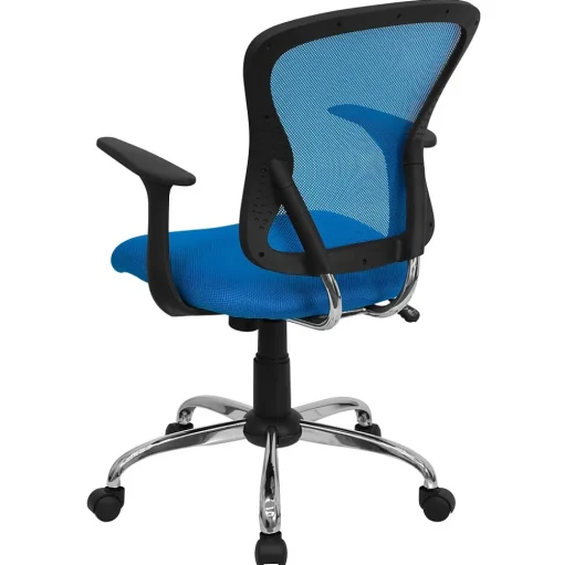 Flash Furniture Office Chairs<Alfred Ergonomic Mesh Swivel Mid-Back Task Office Chair, Blue (H8369FBL)