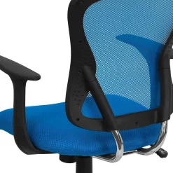 Flash Furniture Office Chairs<Alfred Ergonomic Mesh Swivel Mid-Back Task Office Chair, Blue (H8369FBL)