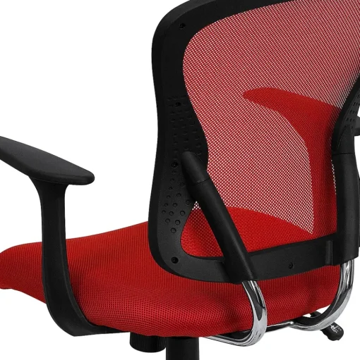 Flash Furniture Office Chairs<Alfred Ergonomic Mesh Swivel Mid-Back Task Office Chair, Red (H8369FRED)