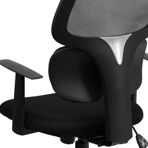 Flash Furniture Office Chairs<Ariel Ergonomic Mesh Swivel Mid-Back Task Office Chair, Black (BT2755BK)