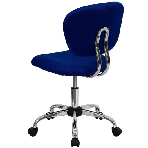 Flash Furniture Office Chairs<Beverly Armless Ergonomic Mesh Swivel Mid-Back Padded Task Office Chair, Blue (H2376FBLUE)