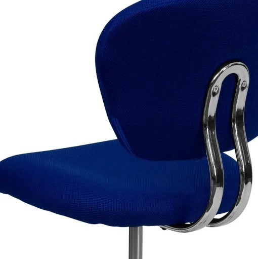 Flash Furniture Office Chairs<Beverly Armless Ergonomic Mesh Swivel Mid-Back Padded Task Office Chair, Blue (H2376FBLUE)